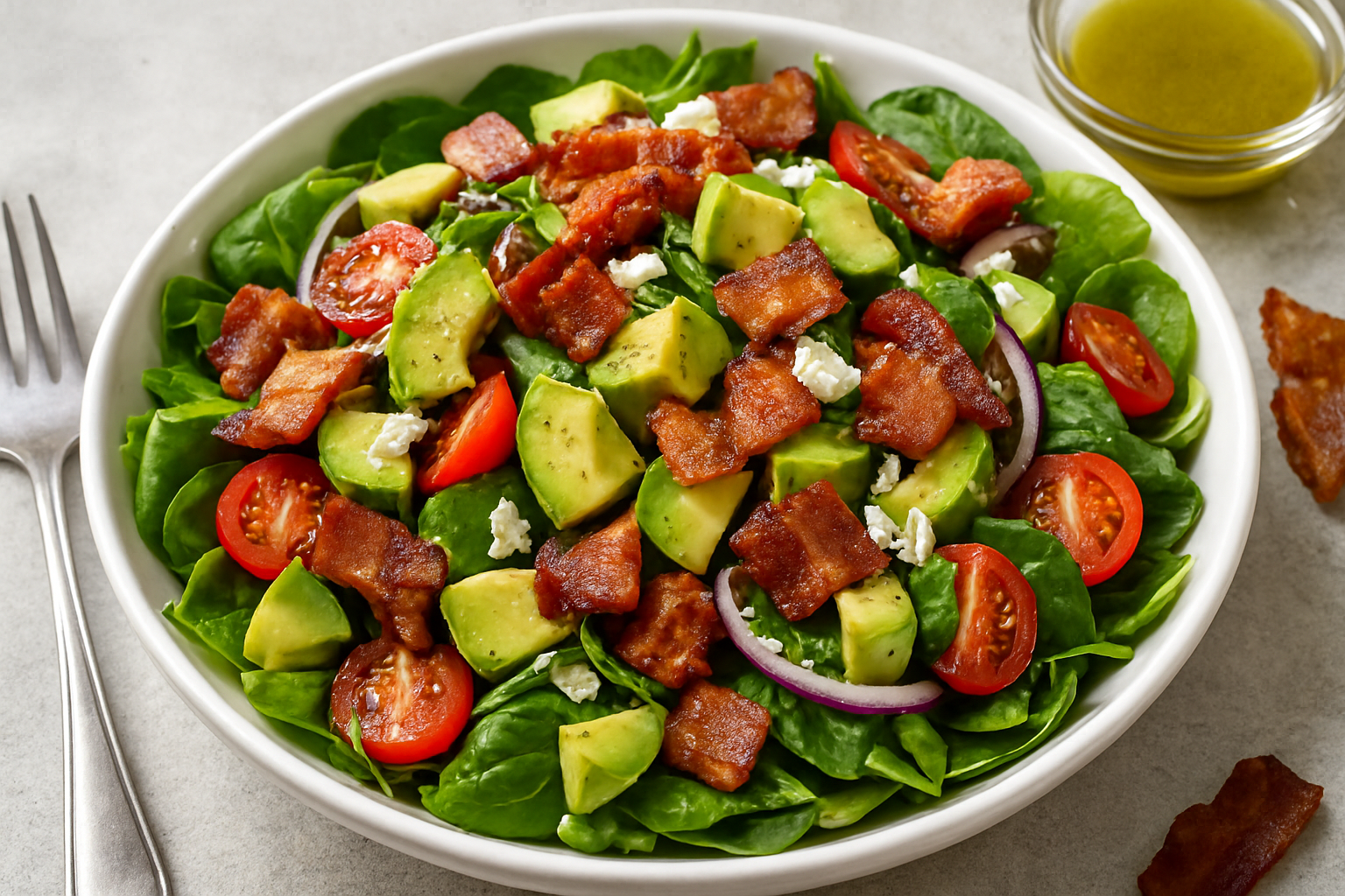 Avocado and Bacon Salad Recipe