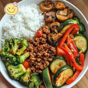 Spicy Ground Beef Stir-Fry Bowl